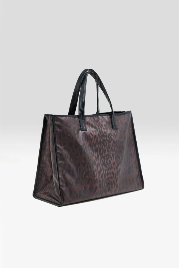 Hecky leopard-print tote bag (262 / W / DISPLAY A)