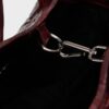 Kub mini woven leather bag (262 / W / WINE)
